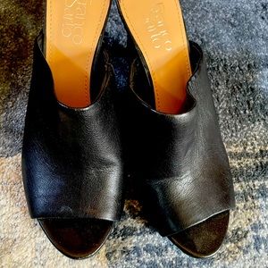 Franco Sarto Mule peep toe heel